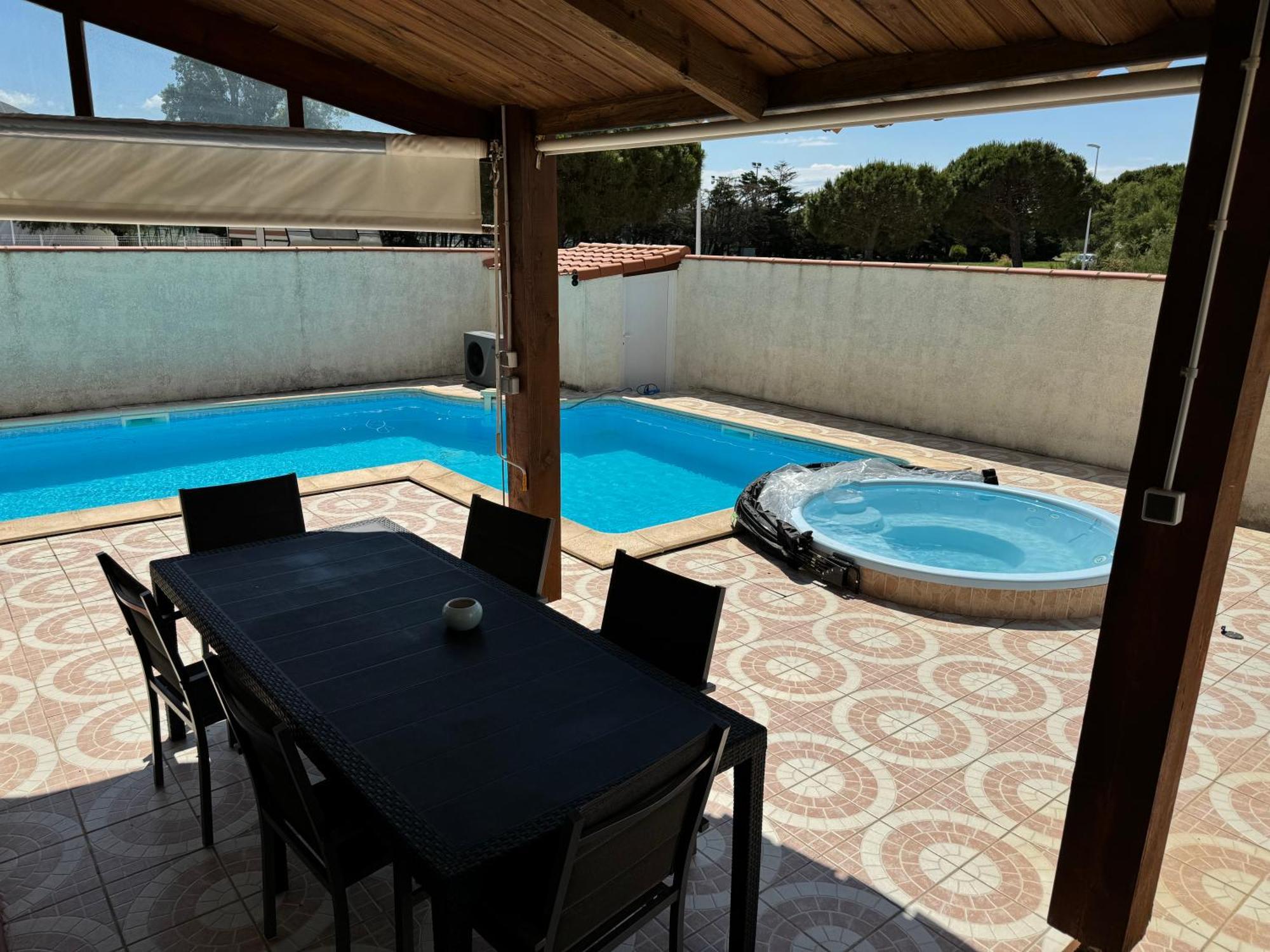 Villa La Lagune Piscine Et Spa Prives 8 Couchages Parking Prive Et Borne De Recharge Electrique Le Barcarès Cameră foto